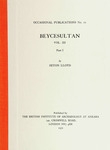 Beycesultan: v. 3., pt. 1. Late Bronze age architecture by Seton Lloyd