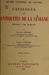 Catalogue des antiquités de la Susiane (mission J. de Morgan) by [unknown]