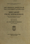 New light from Armageddon; second provisional report (1927-29) on the excavations at Megiddo in Palestine by P. L. O. (Philip Langstaffe Ord) Guy