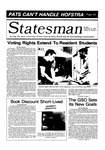 The Statesman, v. 32, i. 07 by State University of New York at Stony Brook