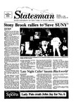 The Statesman, v. 34, i. 26 by State University of New York at Stony Brook