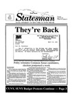 The Statesman, v. 34, i. 51 by State University of New York at Stony Brook