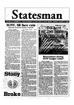 The Statesman, v. 33, i. 59 by State University of New York at Stony Brook