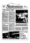 The Statesman, v. 34, i. 09 by State University of New York at Stony Brook