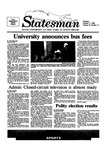 The Statesman, v. 34, i. 11 by State University of New York at Stony Brook