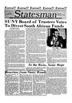 The Statesman, v. 29, i. 09 by State University of New York at Stony Brook