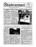 The Statesman, v. 20, i. 03 by State University of New York at Stony Brook