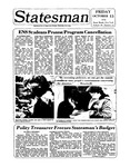 The Statesman, v. 20, i. 12 by State University of New York at Stony Brook