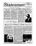 The Statesman, v. 20, i. 27 by State University of New York at Stony Brook