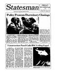 The Statesman, v. 20, i. 33 by State University of New York at Stony Brook